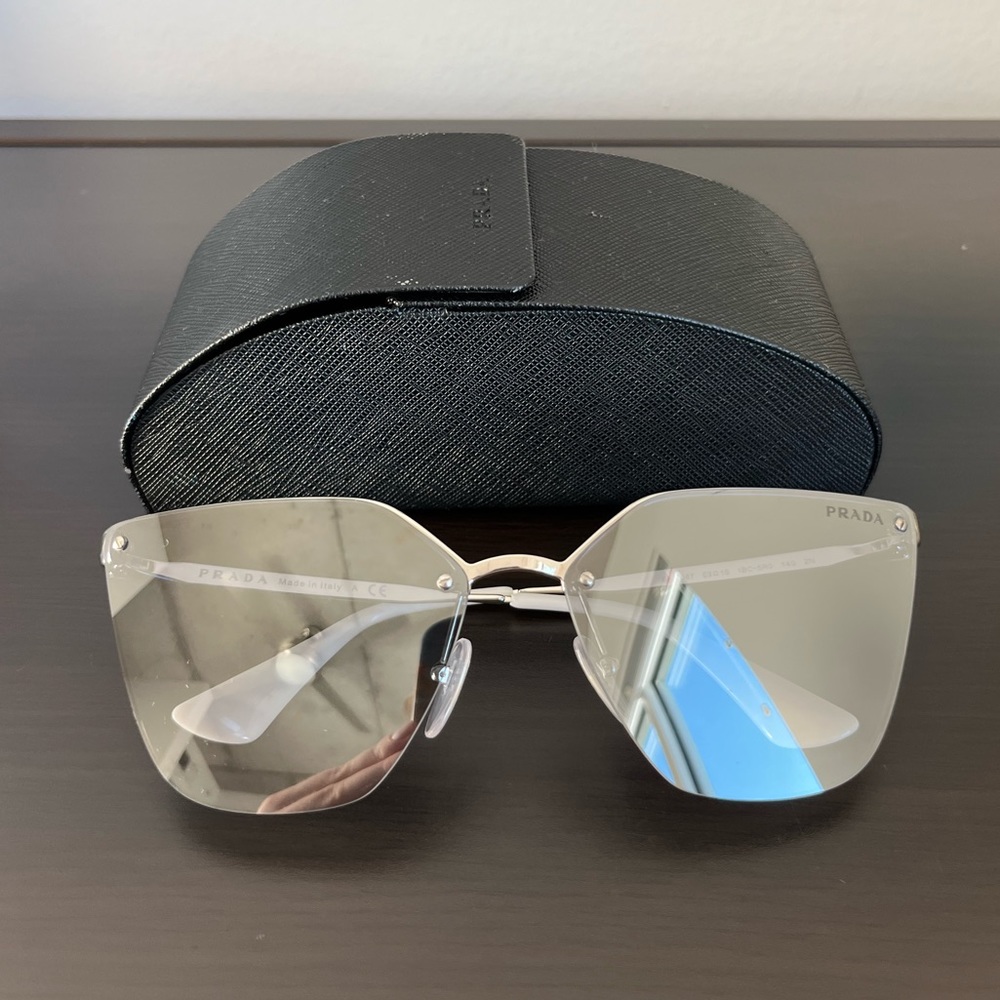 Prada Cat Eye Mirror Sunglasses